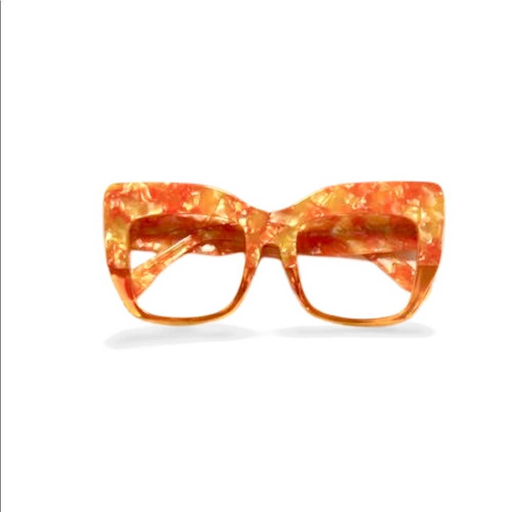 Orange Fashion Frames Glasses